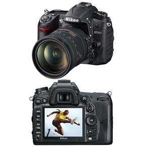 Câmera Digital Nikon DSLR D7000 Preta c/ 16.2MP, LCD 3.0", Saída HDMI, Vídeos em Full HD + Kit AF-S DX NIKKOR 18-105mm VR lente