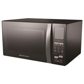 Forno de micro-ondas Brastemp BMK45AE allblack c/ Grill, Timer e Smart Food - 30 L - Preto