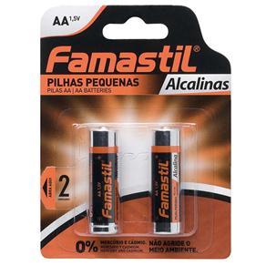 Pilha Alcalina Famastil AA com 2 Unidades 