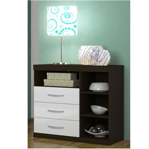 Cômoda Santos Andirá Havana Star 300046 - Imbuia/Branco