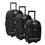 Conjunto de Malas Batiki Londres 90132 com 3 Peças P/M/G - Preto