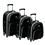Conjunto de Malas Batiki HL380 com 3 Peças P/M/G - Preto