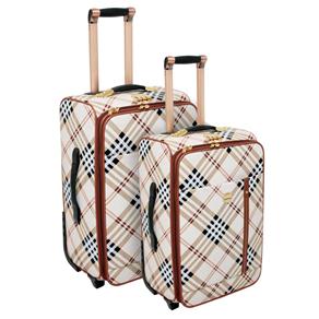 Conjunto de Malas Batiki Escócia 803 com 2 Peças - Bege