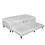 Cama Box Solteiro Paropas 16330 Ortopédico com Cama Auxiliar 40x88x188cm - Branca