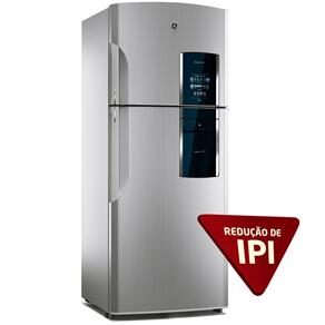 Refrigerador GE Frost Free Duplex in.genious RGS19 c/ Painel Eletrônico e Smart Station - 505 L - Inox