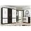 Guarda-Roupa Araplac Londres com 10 Portas e 4 Gavetas - Tabaco/Branco