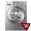 Lavadora/Secadora de Roupas Samsung 8,5Kg WD0854W8N/XAZ c/ Display Digital e Air Wash - Prata