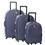Conjunto de Malas Batiki Venice HD206 com 3 Peças P/M/G - Azul