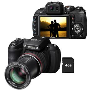 Câmera Digital FujiFilm Finepix HS20 c/ 16MP, Zoom Óptico 30x, LCD 3.0", Reconhecimento de Face, Foto Panorâmica e Vídeos em Full HD + Cartão de 4GB