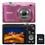 Câmera Digital Nikon Coolpix S3100 Rosa c/ 14MP, Zoom Óptico 5x, LCD 2.7", Detector de Faces/Sorrisos e Vídeos em HD (720p) + Cartão SD 4GB