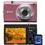 Câmera Digital Nikon Coolpix S2500 Rosa c/ 12MP, LCD 2.7", Zoom Óptico 4x e Detector de Sorrisos + Cartão SD 2GB