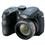 Câmera Digital GE X500 Preta c/ 16MP, LCD 2.7", Zoom Óptico 15x, Detector de Faces e Sorrisos + Cartão de Memória 4GB