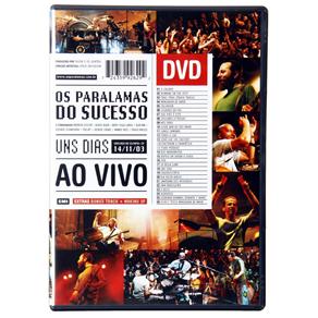 DVD - Os Paralamas do Sucesso: Uns Dias: Ao Vivo