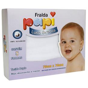 Fralda de Pano Papi Luxo 1535 - 5 Unidades