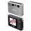 Câmera Digital Aiptek IS2 - DC108DI2, Prata c/ 12MP, Zoom Digital 4x, LCD de 2,4”, Fotos 3D, Estabilizador de Imagem e Vídeo HD