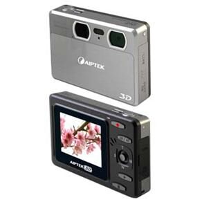 Câmera Digital Aiptek IS2 - DC108DI2, Prata c/ 12MP, Zoom Digital 4x, LCD de 2,4”, Fotos 3D, Estabilizador de Imagem e Vídeo HD