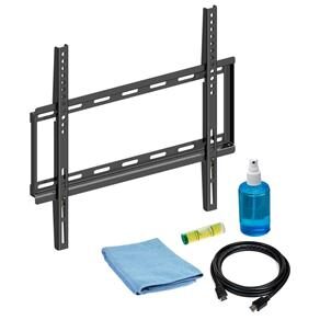 Kit Suporte Fixo de Parede ELG p/ TVs LCD/LED/Plasma de 32” a 55” + Cabo HDMI + Limpa Telas + Nível Bolha - Vesa 400