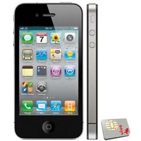 iPhone 4 Apple 16GB Vivo c/ Câmera 5MP, Touch Screen, GPS, MP3, Bluetooth e Wi-Fi - Preto + Micro Chip Vivo Pré-Pago