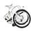 Bicicleta Aro 20 Blitz Alloy Dobrável c/ 6 Marchas - Branca
