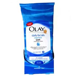 Lenços de Limpeza Facial Umedecidos Olay Cleansers - 30 Unidades