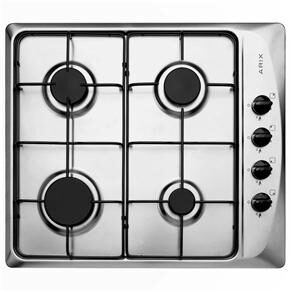 Cooktop a Gás 4 Bocas Arix SD6XG c/ Comando Lateral - Inox