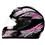 Capacete Mixs Mx Cobra c/ Entradas de Ar Frontal e Lateral - Preto/Rosa