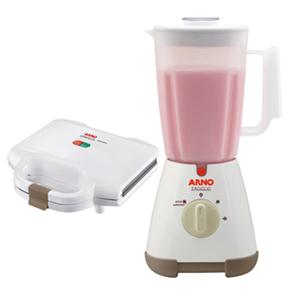 Liquidificador Arno Faciclic LN30 Branco - 500 W + Sanduicheira Arno Compacta SMCB