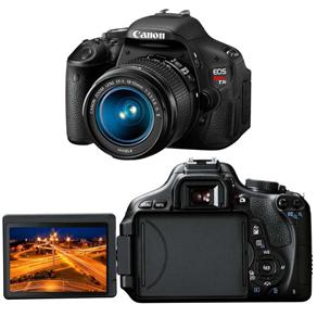 Câmera Digital Canon T3i Preta c/ 18.0MP, LCD 3", Vídeo Full HD, PictBridge e Detector de Faces