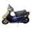 Mini Moto Track & Bikes Scooter TK 5100 c/ Motor Mono Cilindro 49CC – Azul/Amarela