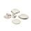 Aparelho de Jantar e Chá Biona Montreal M6387360 - 20 Peças + Tigela de Porcelana Oxford Bolo de Caneca c/ Asa 300ml - Branca/Marrom