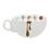Aparelho de Jantar e Chá Biona La Reina J5916408 - 30 Peças + Tigela de Porcelana Oxford Bolo de Caneca c/ Asa 300ml - Branca/Marrom