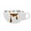 Aparelho de Jantar e Chá Biona La Reina J5916408 - 30 Peças + Tigela de Porcelana Oxford Bolo de Caneca c/ Asa 300ml - Branca/Marrom