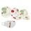 Aparelho de Jantar e Chá Biona Dreams M5901514 - 30 Peças + Tigela de Porcelana Oxford Bolo de Caneca c/ Asa 300ml - Branca/Marrom