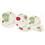 Aparelho de Jantar e Chá Biona Dreams M5901514 - 30 Peças + Tigela de Porcelana Oxford Bolo de Caneca c/ Asa 300ml - Branca/Marrom