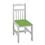 Kit c/ 2 Cadeiras Fritz Taurus FR-4810 - Branco/Verde