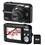 Câmera Digital Fujifilm L50 Black c/ 12MP, Zoom Óptico 3x, LCD 2,4”, Estabilizador, Detector de Face e Sorriso e Foto Panorâmica + Cartão de 4 GB