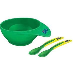 Kit Refeição Lillo Termosensível c/ Prato e Colher 419341 - Verde