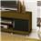 Rack EDN Malibu 71025 - Imbuiá e Preto