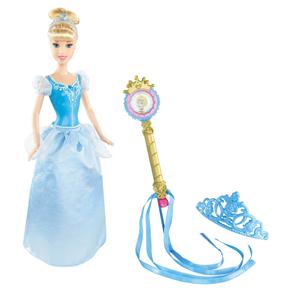 Princesas Disney Boneca + Tiara – Cinderela Mattel R9728/R9729