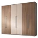Guarda-Roupa Móveis Europa Zeus 4463 c/ 6 Porta...