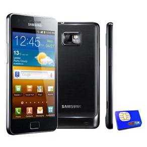 Celular Desbloqueado TIM Samsung I9100 Galaxy S II c/ Câmera 8MP + 2MP Frontal, Android 2.3, 3G, Wi-Fi, GPS, Touch, Bluetooth + Chip TIM Pré-pago