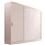 Guarda-Roupa Móveis Europa Rubi com 3 Portas Flex- Branco/Preto