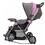 Carrinho de Bebê Ayoba! Premium Balanço 7035R - Rosa + Cadeira para Automóvel Ayoba! Happy Baby PSI-03R - 0 a 18 Kg - Rosa/Cinza