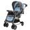 Carrinho de Bebê Ayoba! Premium Balanço 7035A - Azul + Cadeira para Automóvel Ayoba! Happy Baby PSI-03A - 0 a 18 Kg - Azul/Cinza