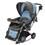 Carrinho de Bebê Ayoba! Premium Balanço 7035A - Azul + Cadeira para Automóvel Ayoba! Happy Baby PSI-03A - 0 a 18 Kg - Azul/Cinza