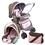 Carrinho de Bebê Cosco Cruiser TS Travel System c/ Bebê Conforto e Bolsa Diaper Bag C326M - Rosa