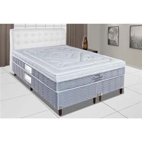 Conjunto Cama Box + Colchão Casal Paropas Excellente Uniface com Pillow Touch e Molas Pocket 30x193x203cm
