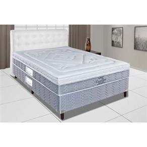 Conjunto Cama Box + Colchão Casal Paropas Excell Uniface c/ Pillow Touch e Molas Pocket 30x138x188cm 