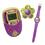 Conjunto 3x1 Candide Rádio FM + Mini Game + Relógio Digital Polly Pocket  2776 - Roxo e Verde