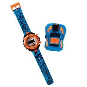 Relógio Digital + Rádio FM Candide Hot Wheels 4504 - Azul